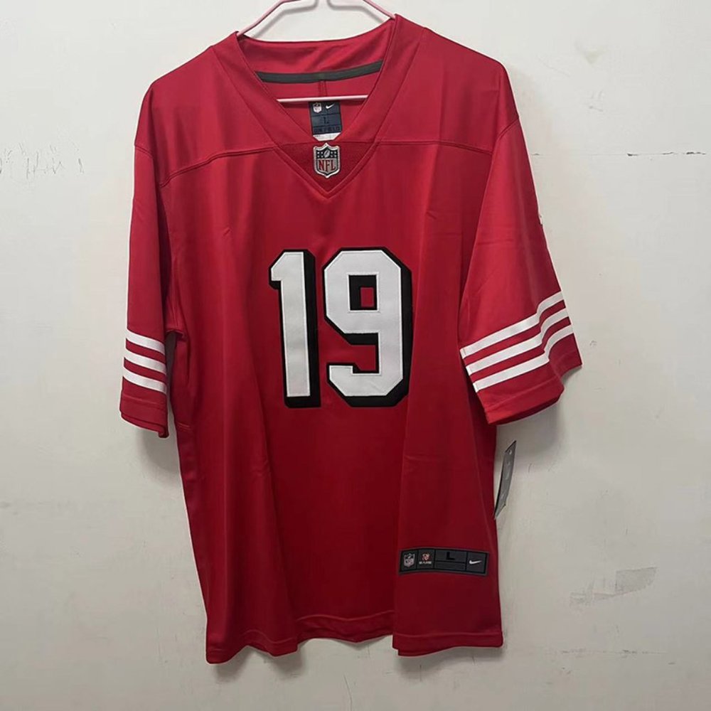 NFL San Francisco 49ers #19 Red Jersey - Deebo Samuel Sr.